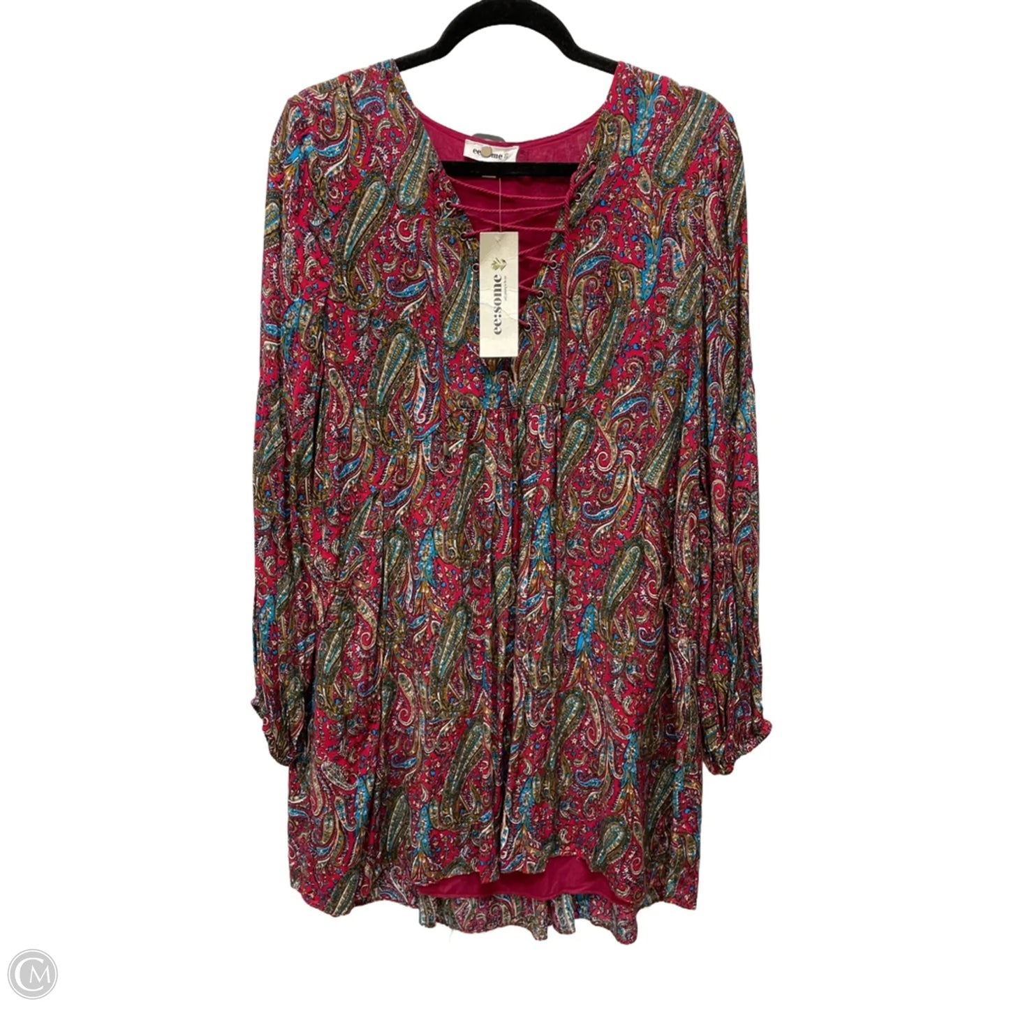 Dress Casual Short By Ee Some In Paisley Print, Size: L