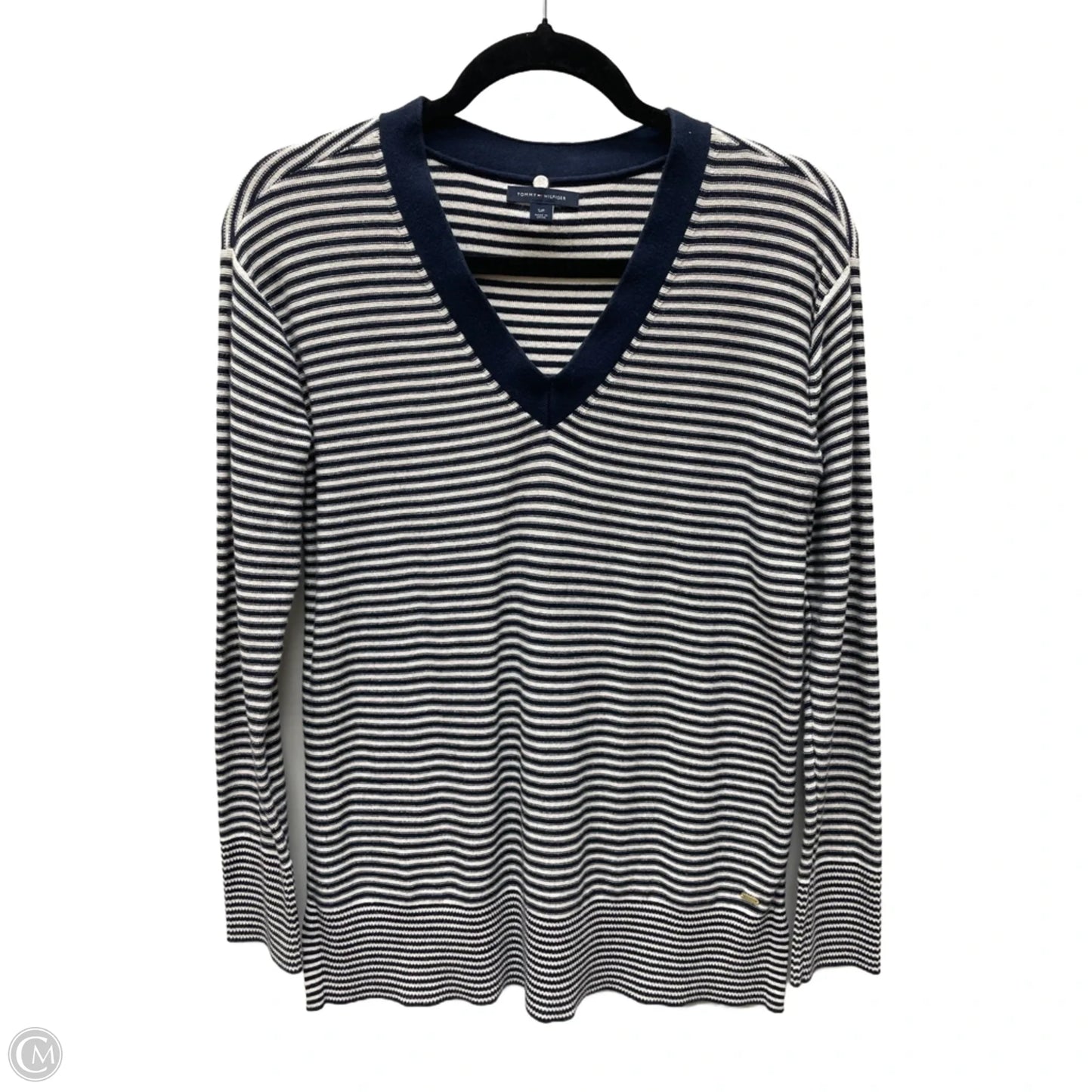Sweater By Tommy Hilfiger In Striped Pattern, Size: S
