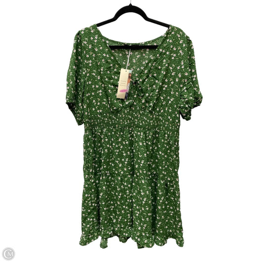 Dress Casual Short By Dokotoo In Floral Print, Size: 2x