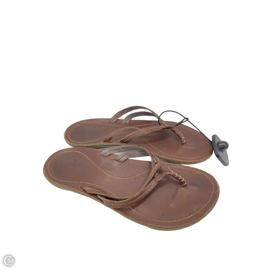 Sandals Flats By Olukai In Brown, Size: 7