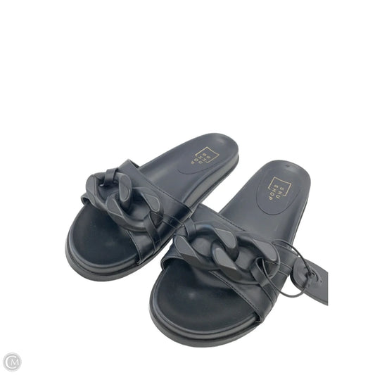 Sandals Flats By Shu Shop In Black, Size: 8.5