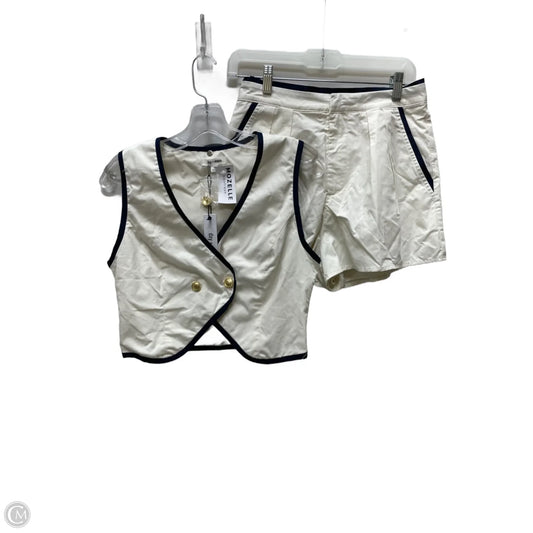 Shorts Set By Day + Moon In Blue & Cream, Size: S