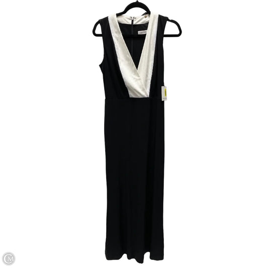 Dress Party Long By Calvin Klein In Black & White, Size: M