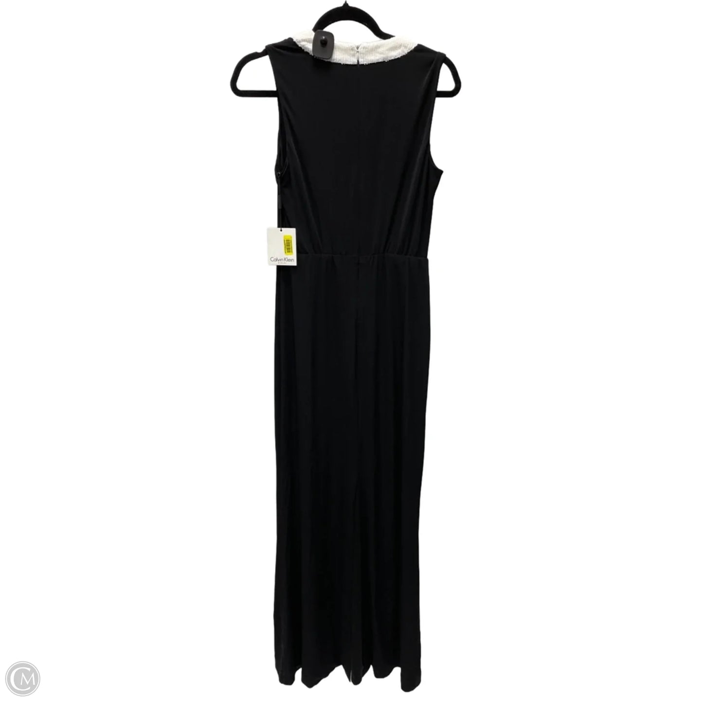 Dress Party Long By Calvin Klein In Black & White, Size: M
