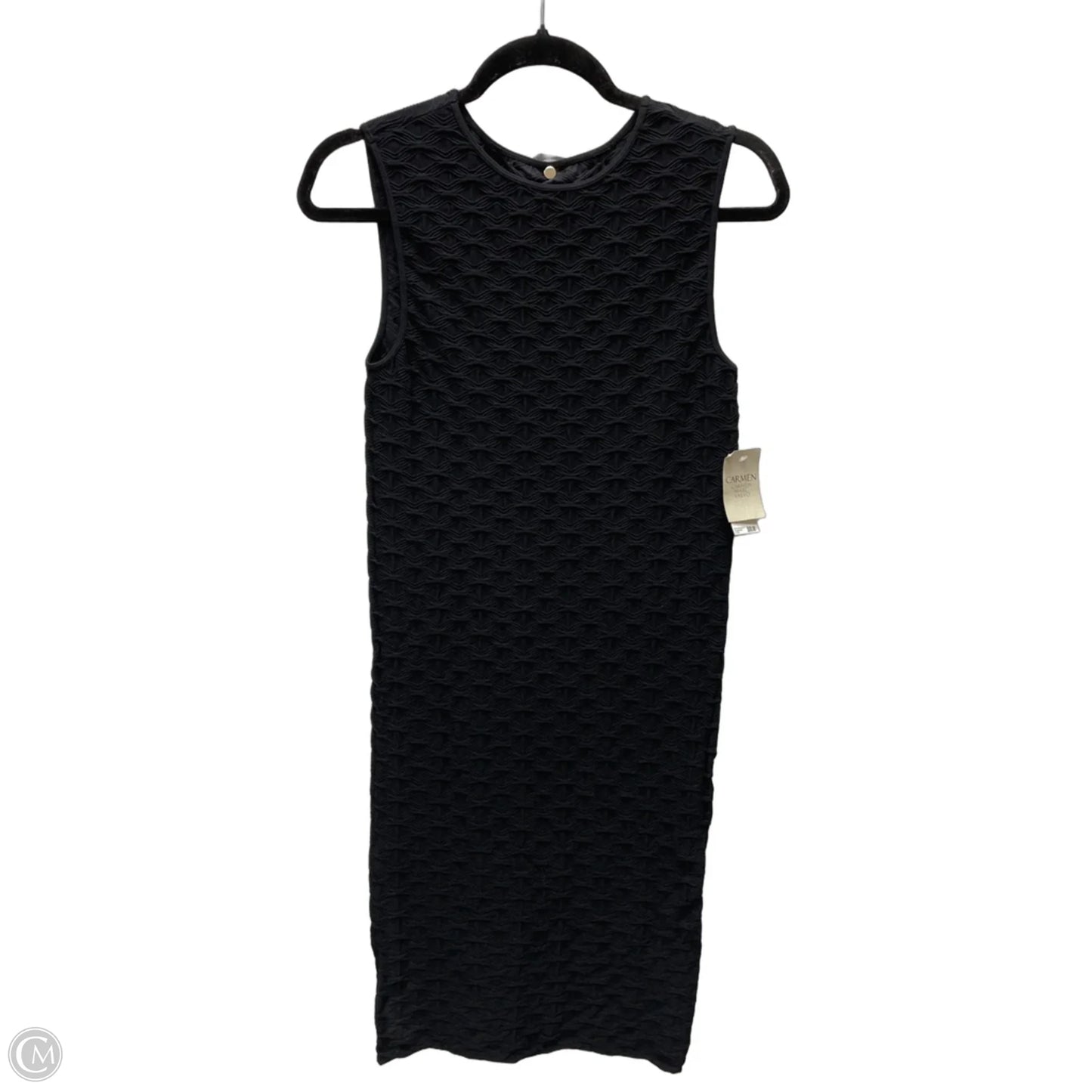 Dress Casual Short By Carmen By Carmen Marc Valvo In Black, Size: M