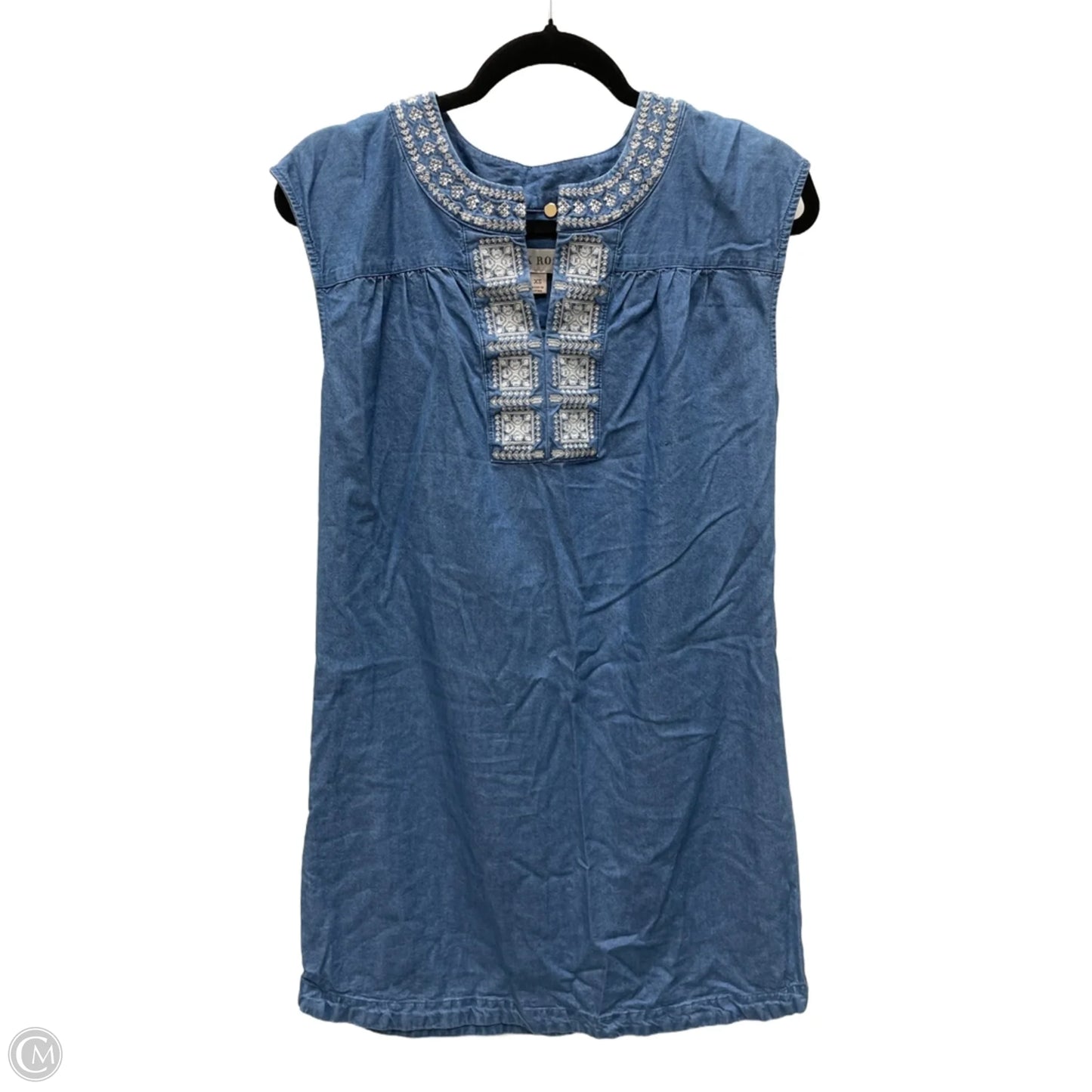 Dress Casual Short By Knox Rose In Blue Denim, Size: Xs