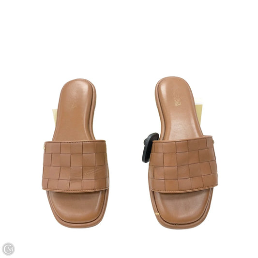Sandals Designer By Michael Kors In Brown, Size: 7