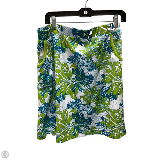 Skort By Clothes Mentor In Blue & Green, Size: 1x