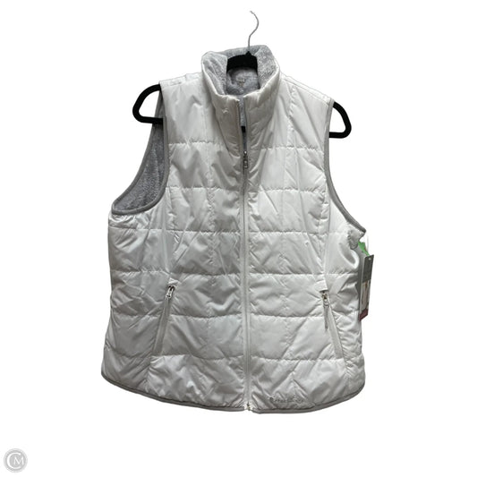 Vest Puffer & Quilted By Free Country In Grey & White, Size: Xl