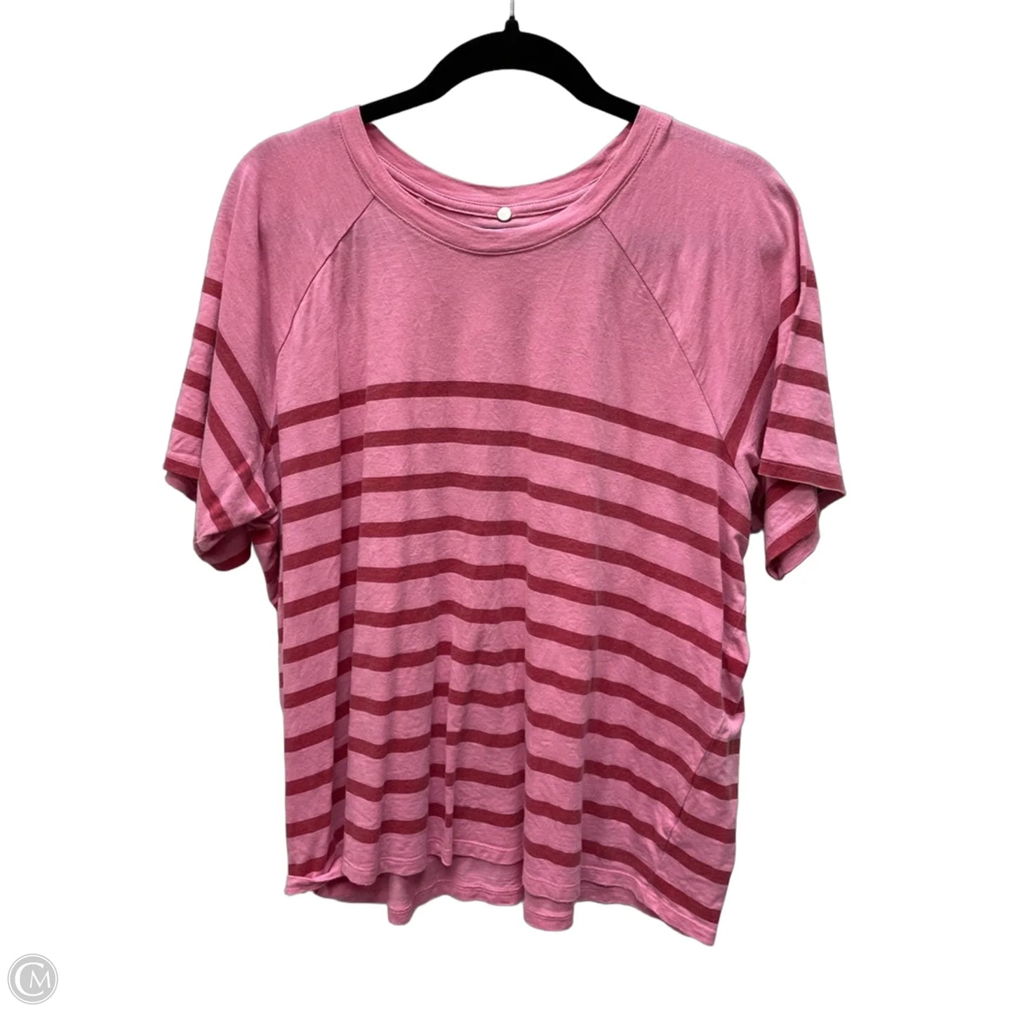 Top Short Sleeve Basic By Maurices In Striped Pattern, Size: Xl