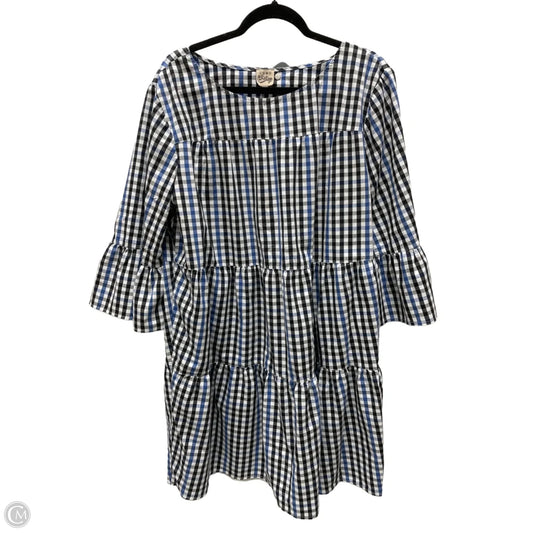 Dress Casual Short By Como Vintage In Checkered Pattern, Size: 2x