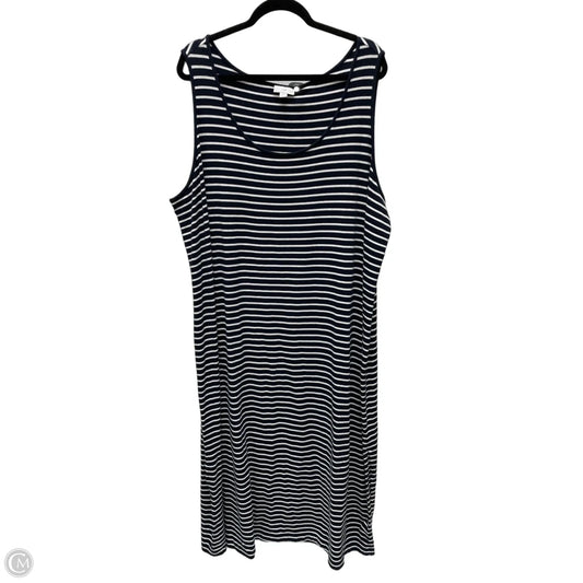 Dress Casual Midi By J. Jill In Striped Pattern, Size: 3x
