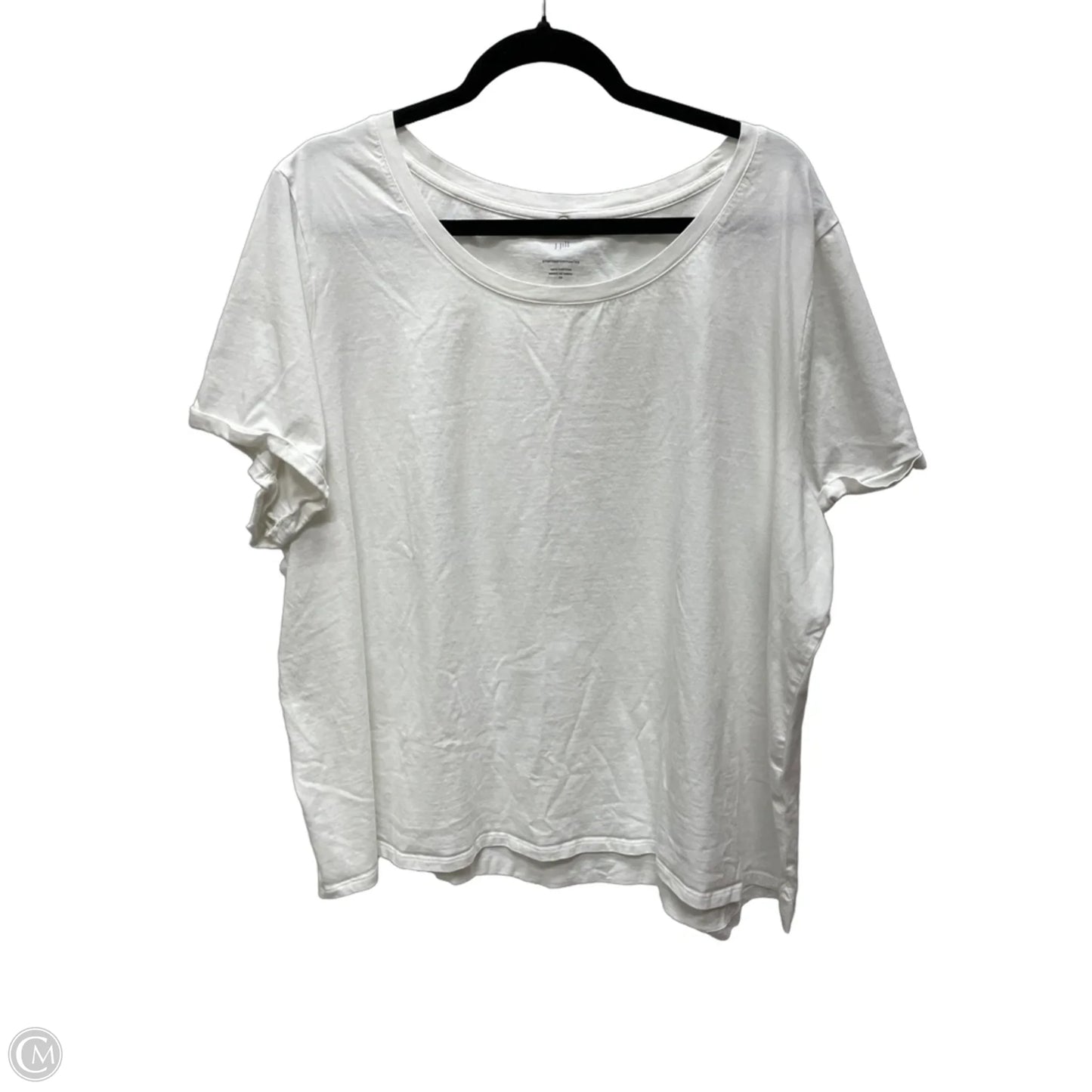 Top Short Sleeve Basic By J. Jill In White, Size: 3x
