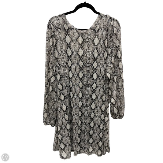 Dress Casual Short By A Beautiful Soul In Snakeskin Print, Size: 1x