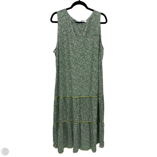 Dress Casual Maxi By J. Jill In Floral Print, Size: 3x