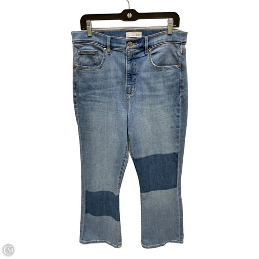 Jeans Cropped By Loft In Blue Denim, Size: 12
