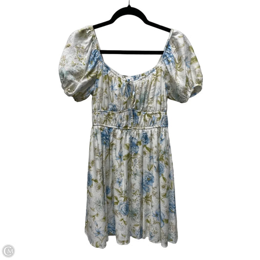 Dress Casual Short By Blu Pepper In Floral Print, Size: S