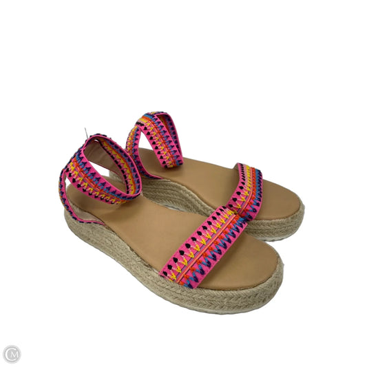 Sandals Heels Platform By Cme In Multi-colored, Size: 8