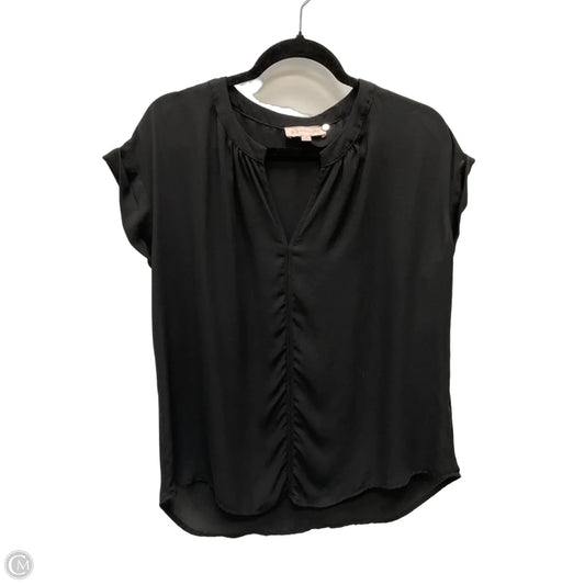 Top Short Sleeve By Philosophy In Black, Size: L