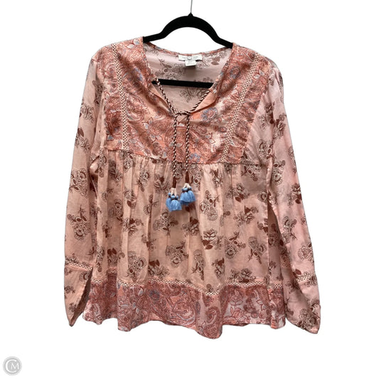 Blouse Long Sleeve By Rachel Zoe In Multi-colored, Size: S