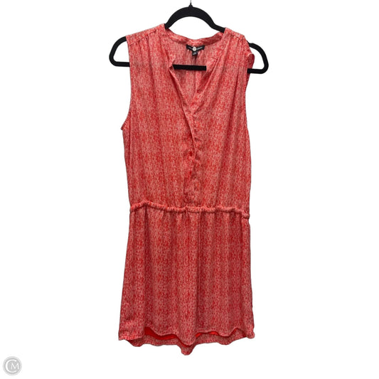 Dress Casual Short By Hilary Radley In Orange & White, Size: L