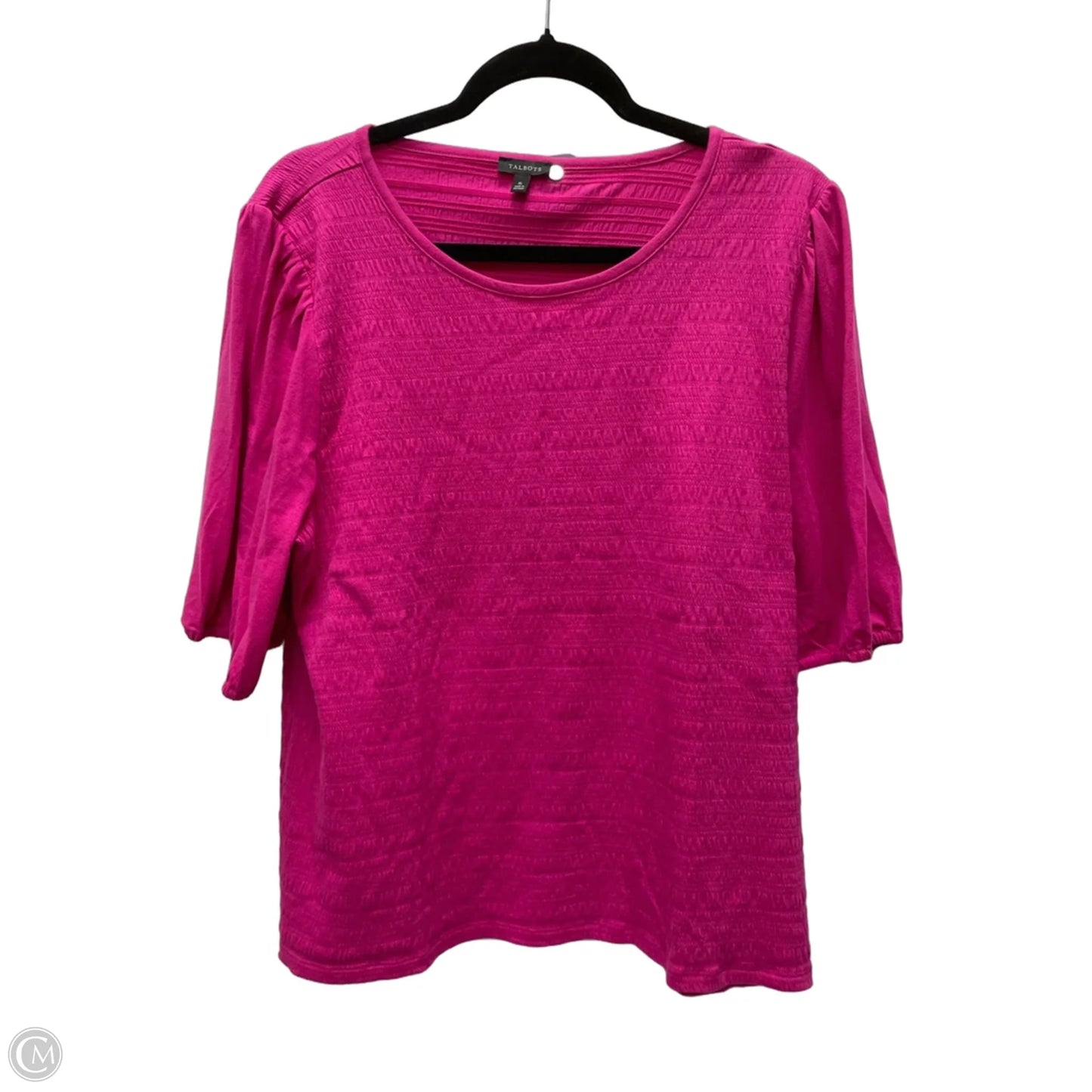 Top Short Sleeve Basic By Talbots In Pink, Size: Xl