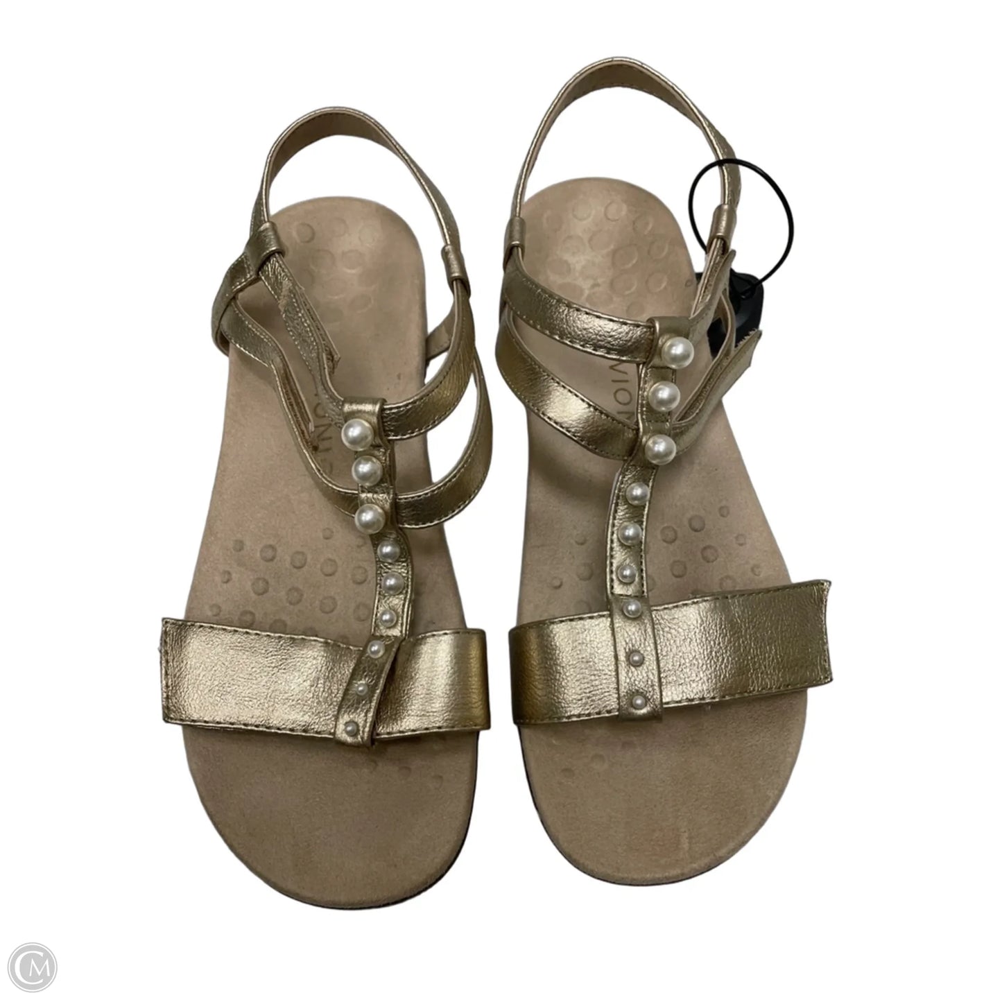 Sandals Flats By Vionic In Gold, Size: 11