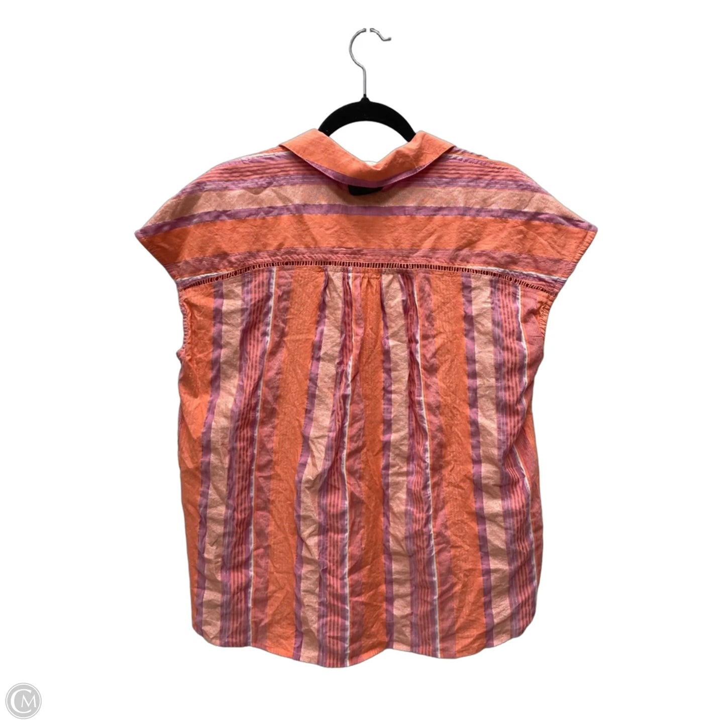 Top Short Sleeve By Pilcro In Striped Pattern, Size: M