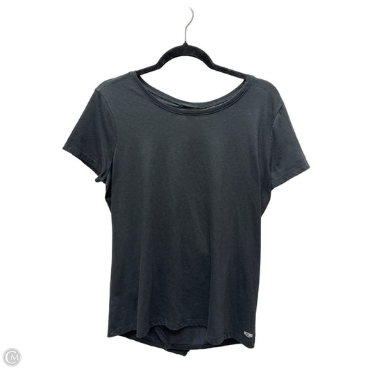 Athletic Top Short Sleeve By Victorias Secret In Black, Size: M