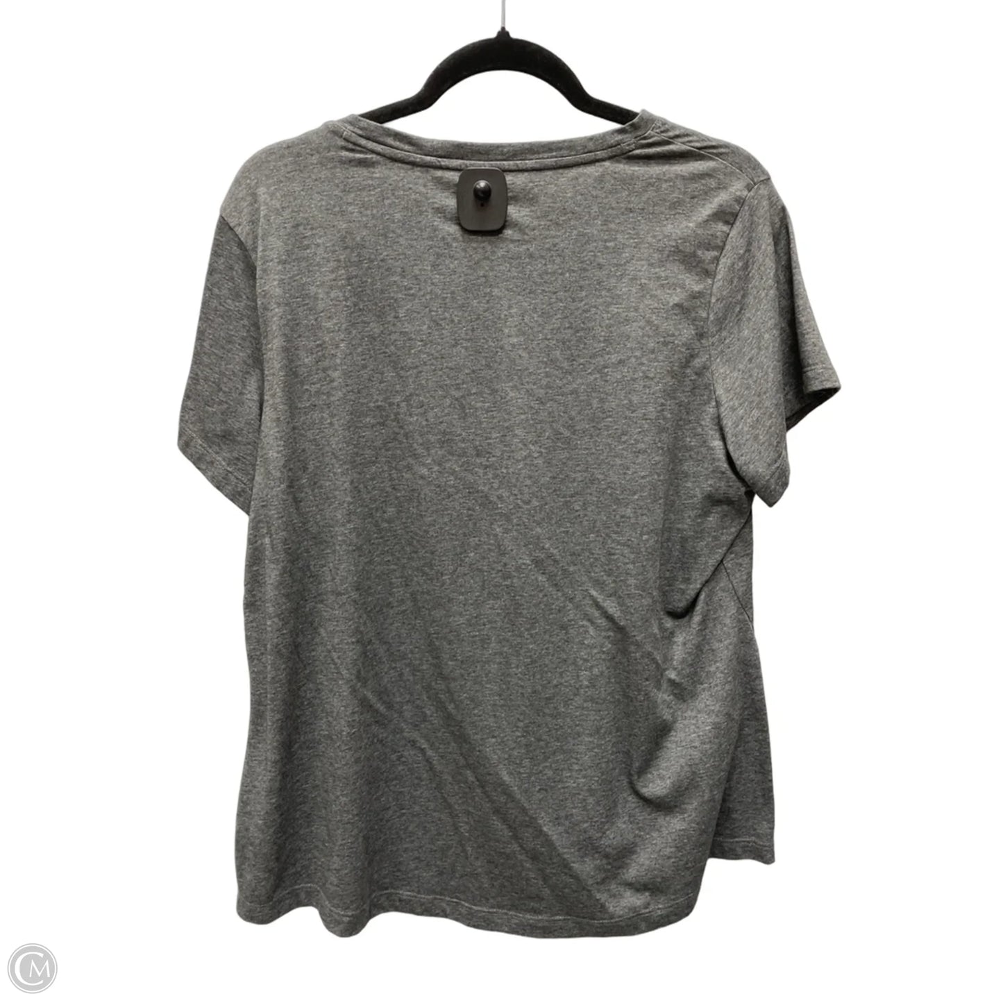 Athletic Top Short Sleeve By Puma In Grey, Size: Xl