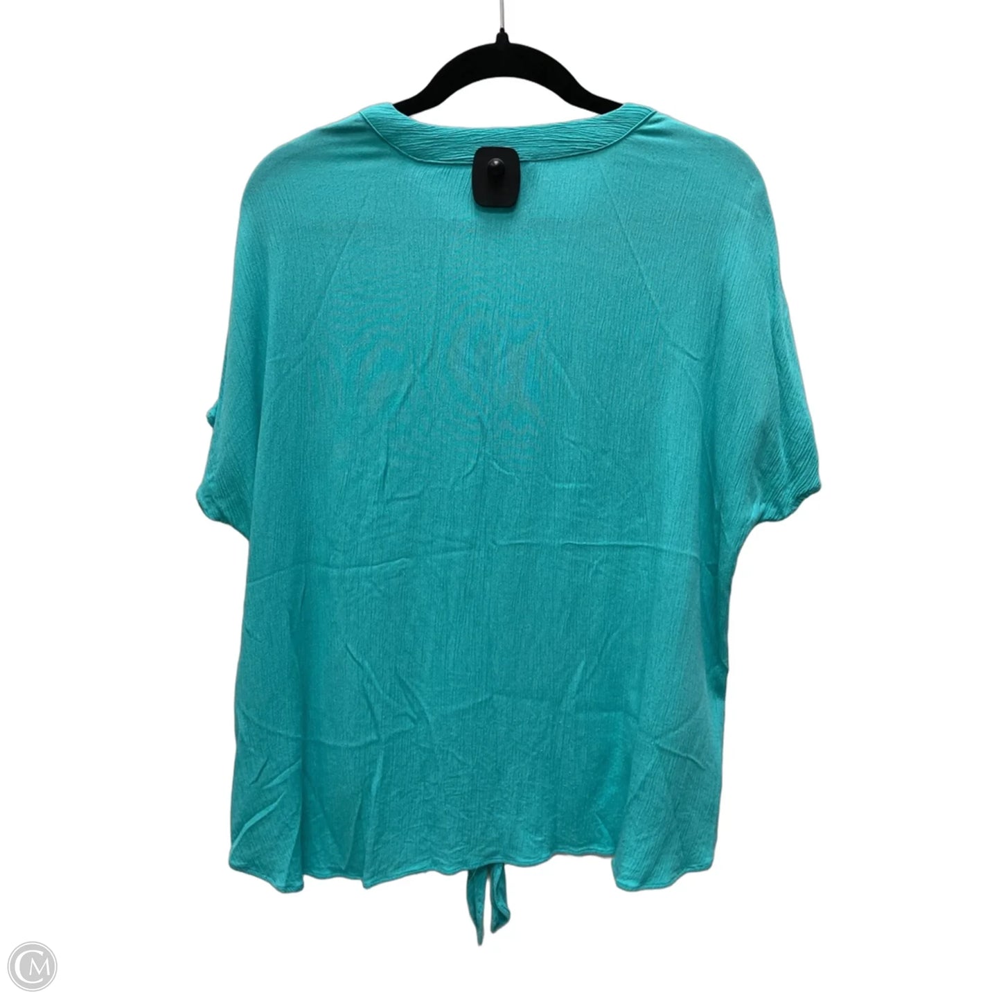 Top Short Sleeve By Chicos In Aqua, Size: M