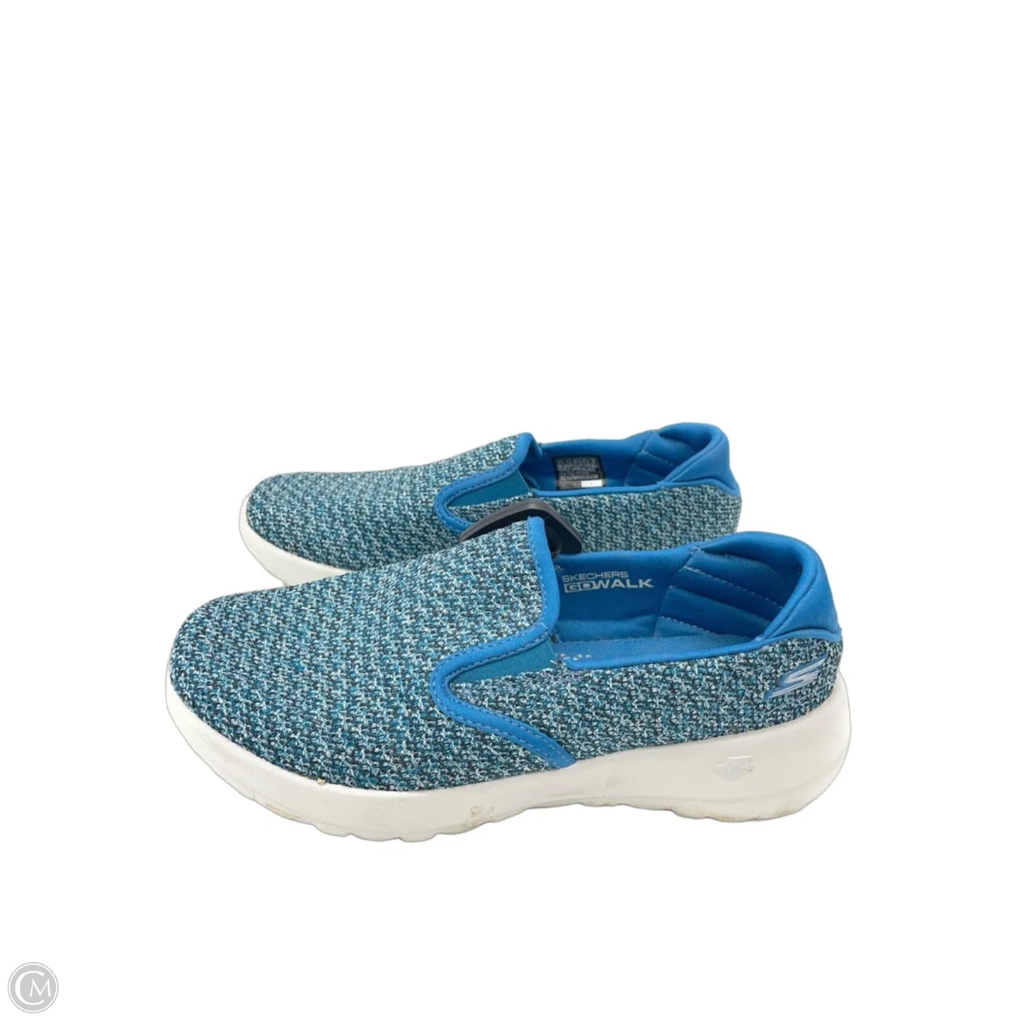 Shoes Sneakers By Skechers In Black & Blue, Size: 6.5