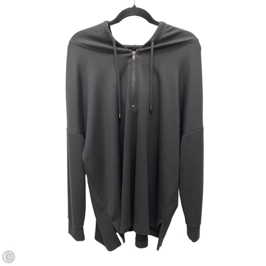 Athletic Top Long Sleeve Hoodie By Cable And Gauge In Black, Size: 2x