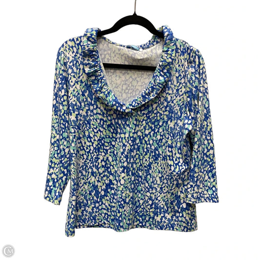 Top 3/4 Sleeve By J Mclaughlin In Multi-colored, Size: L