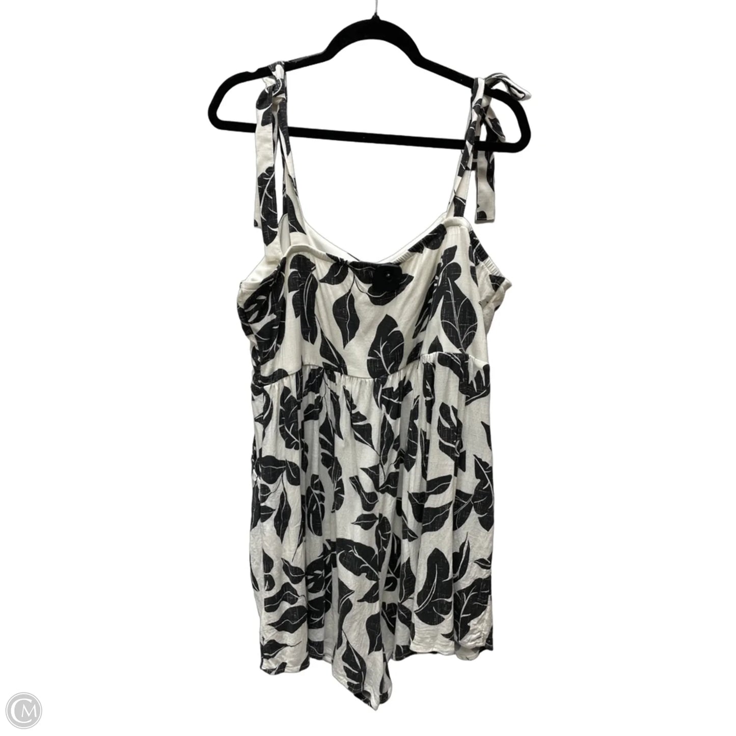Romper By Torrid In Black & White, Size: 1x