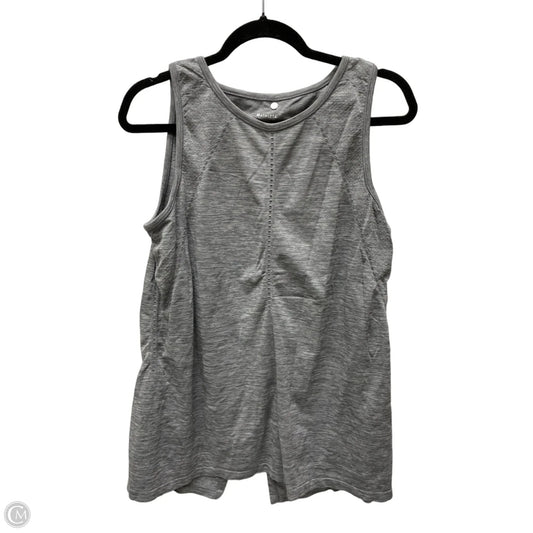 Athletic Tank Top By Athleta In Grey & White, Size: L
