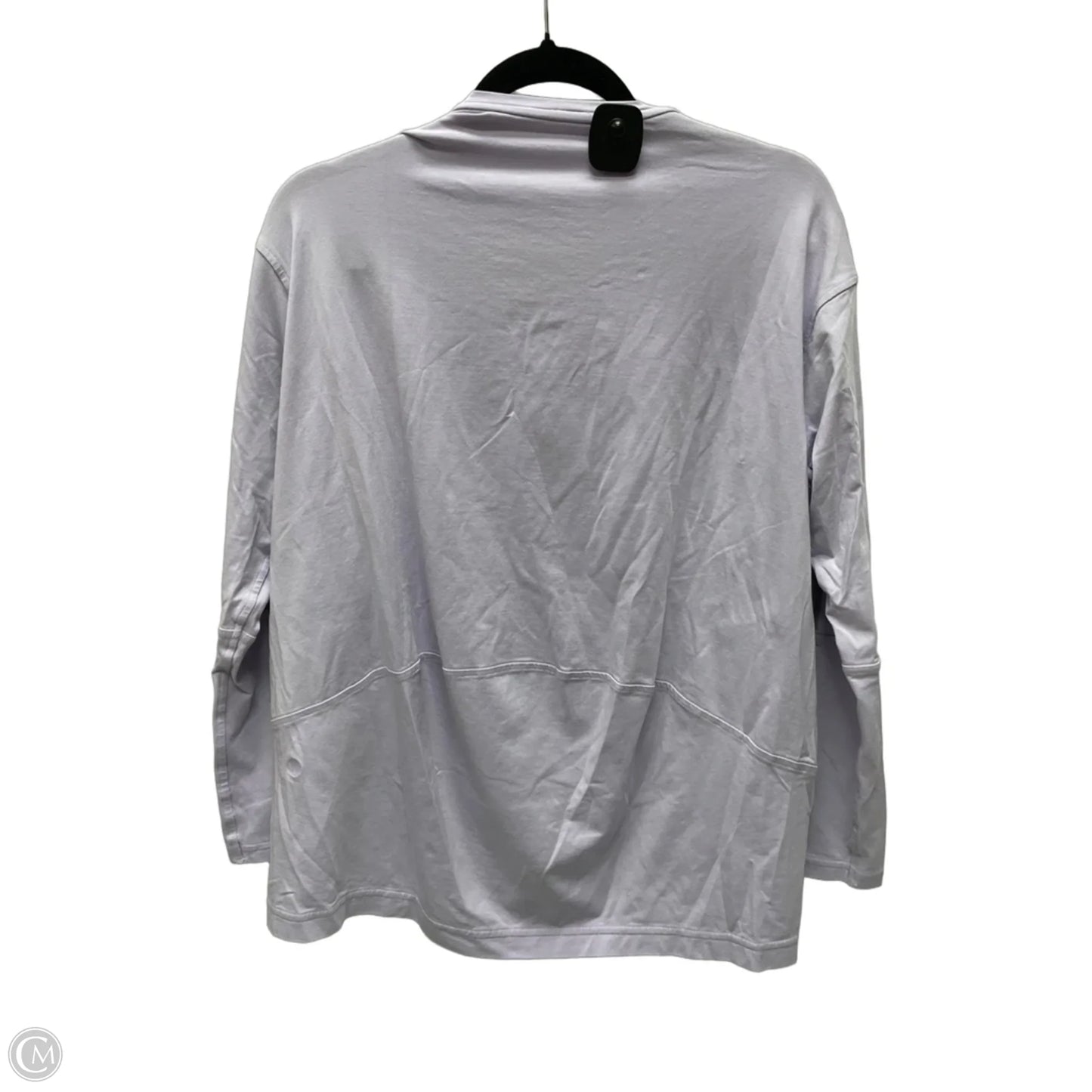 Athletic Top Long Sleeve Crewneck By Lululemon In Purple, Size: L