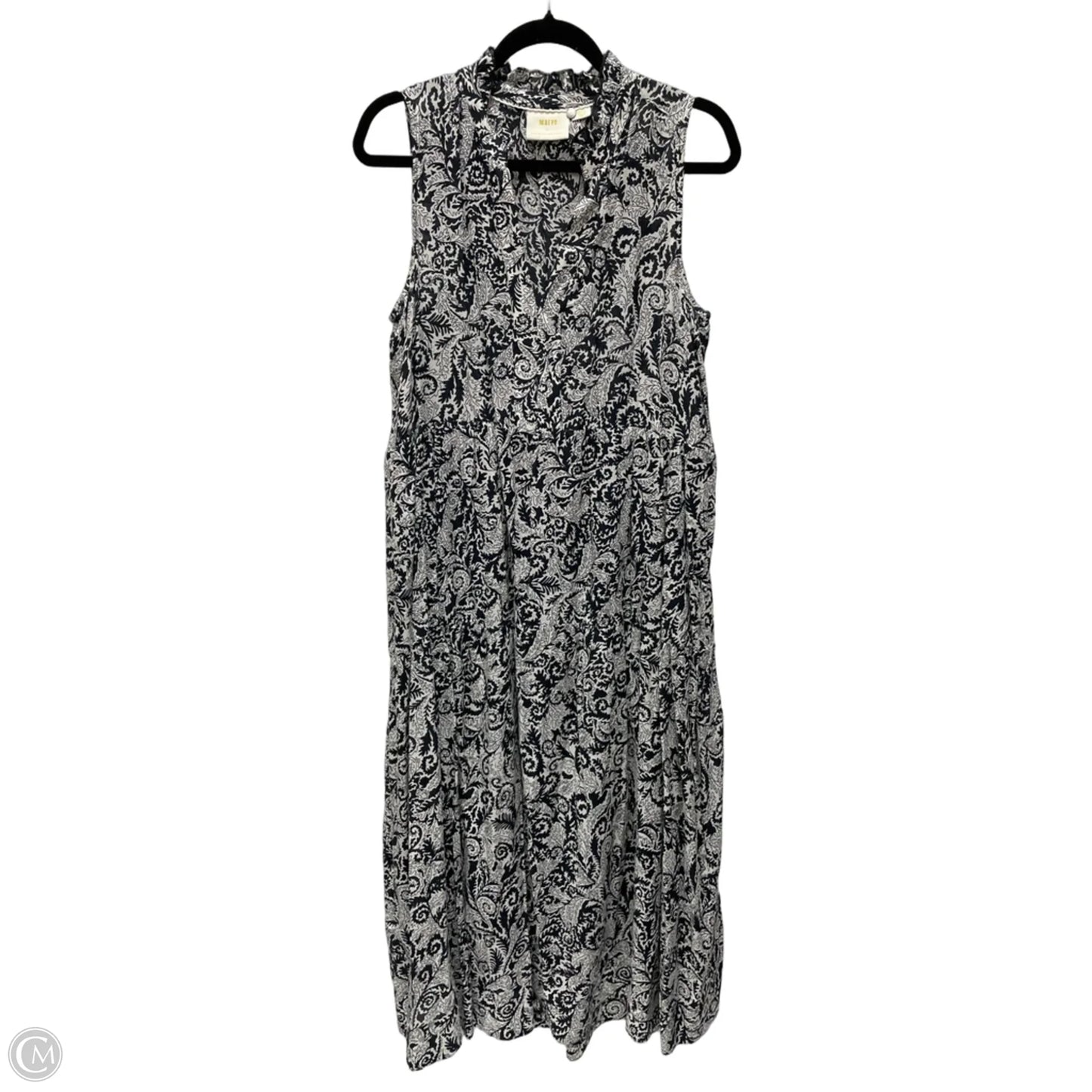 Dress Casual Maxi By Maeve In Blue & White, Size: S