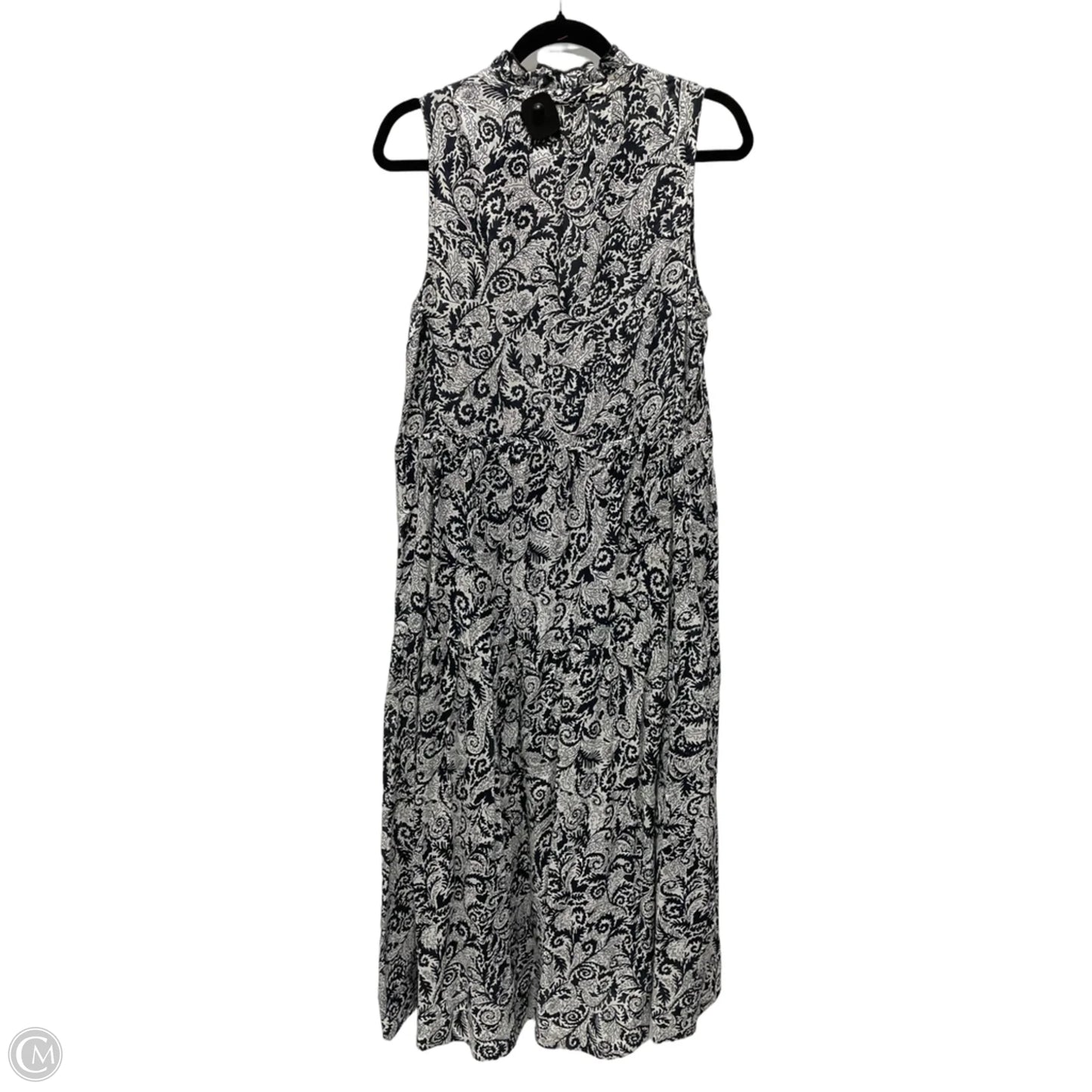 Dress Casual Maxi By Maeve In Blue & White, Size: S