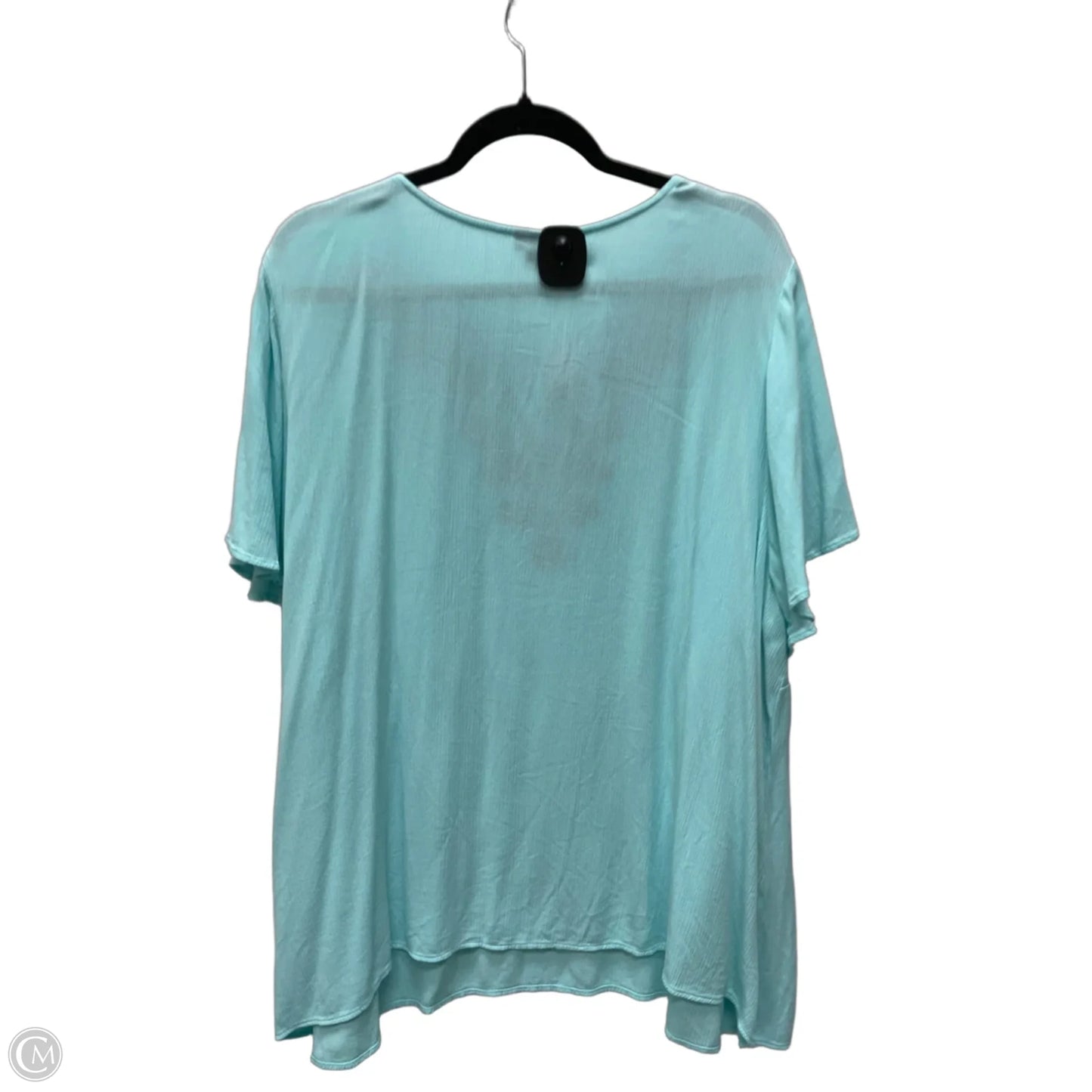 Top Short Sleeve By Torrid In Blue & Pink, Size: 3x