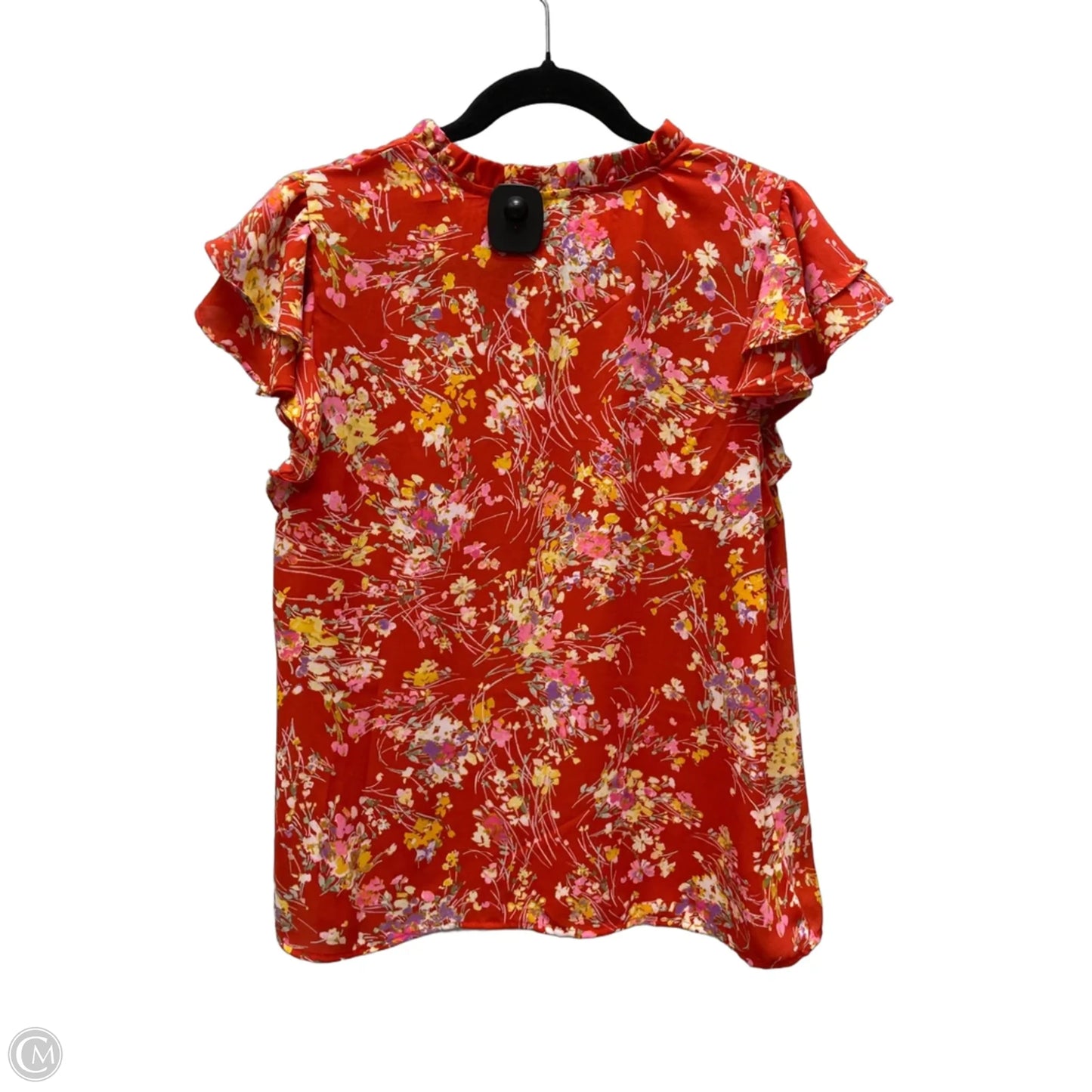 Blouse Short Sleeve By 1.state In Floral Print, Size: M