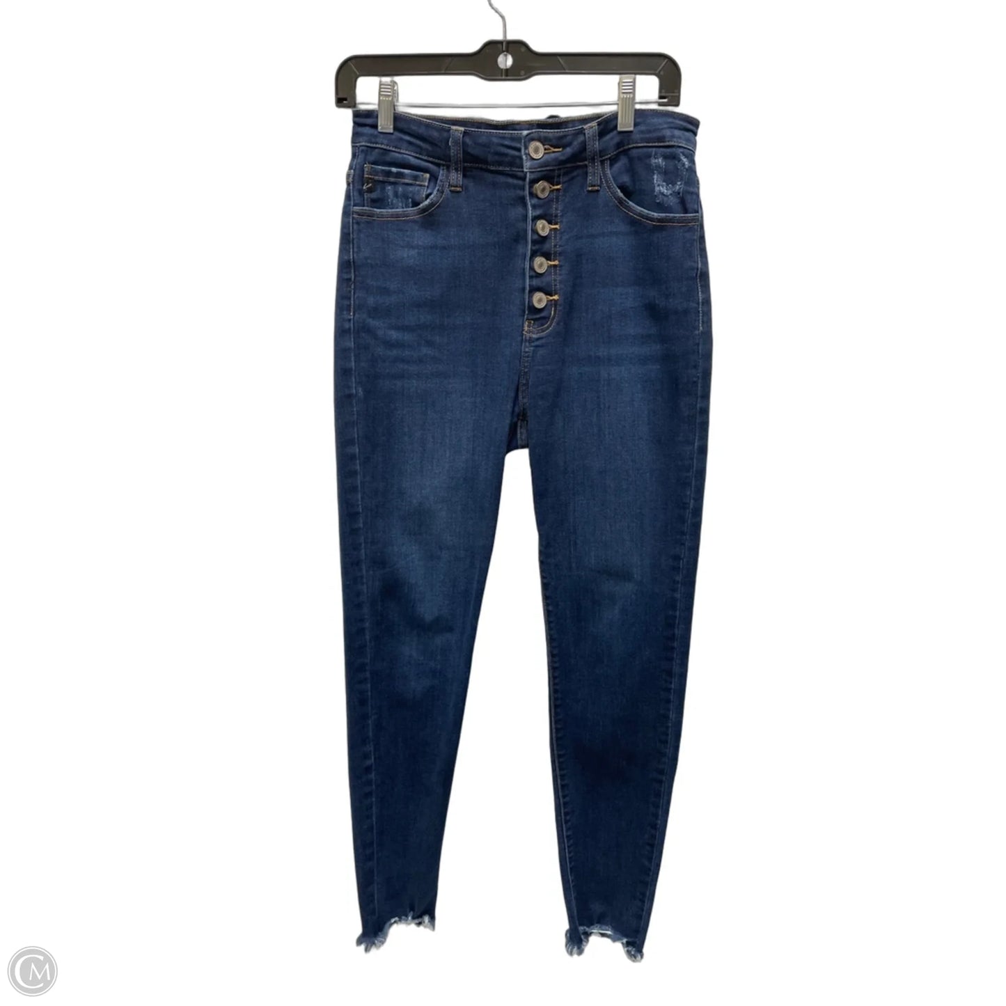 Jeans Skinny By Kancan In Blue Denim, Size: 8