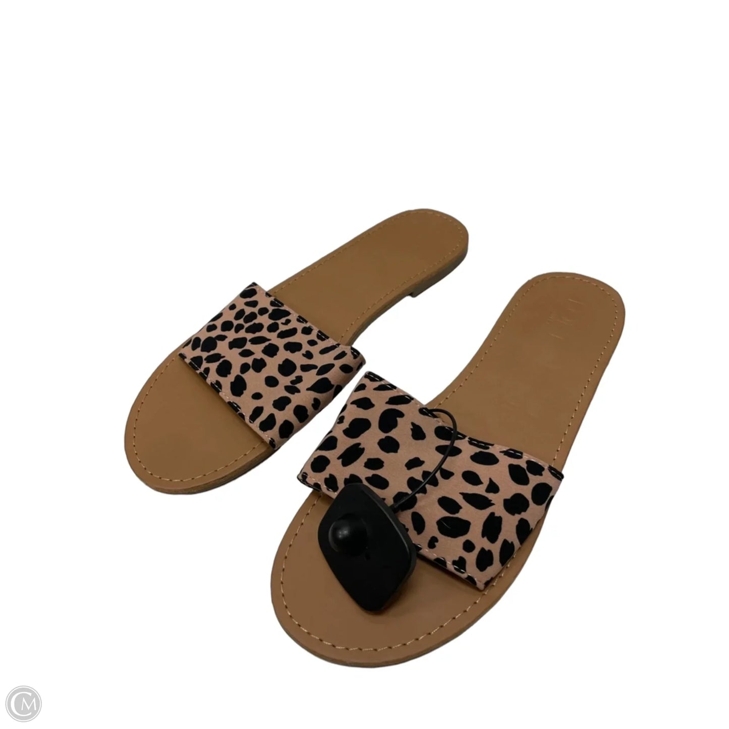 Sandals Flats By Loft In Animal Print, Size: 10