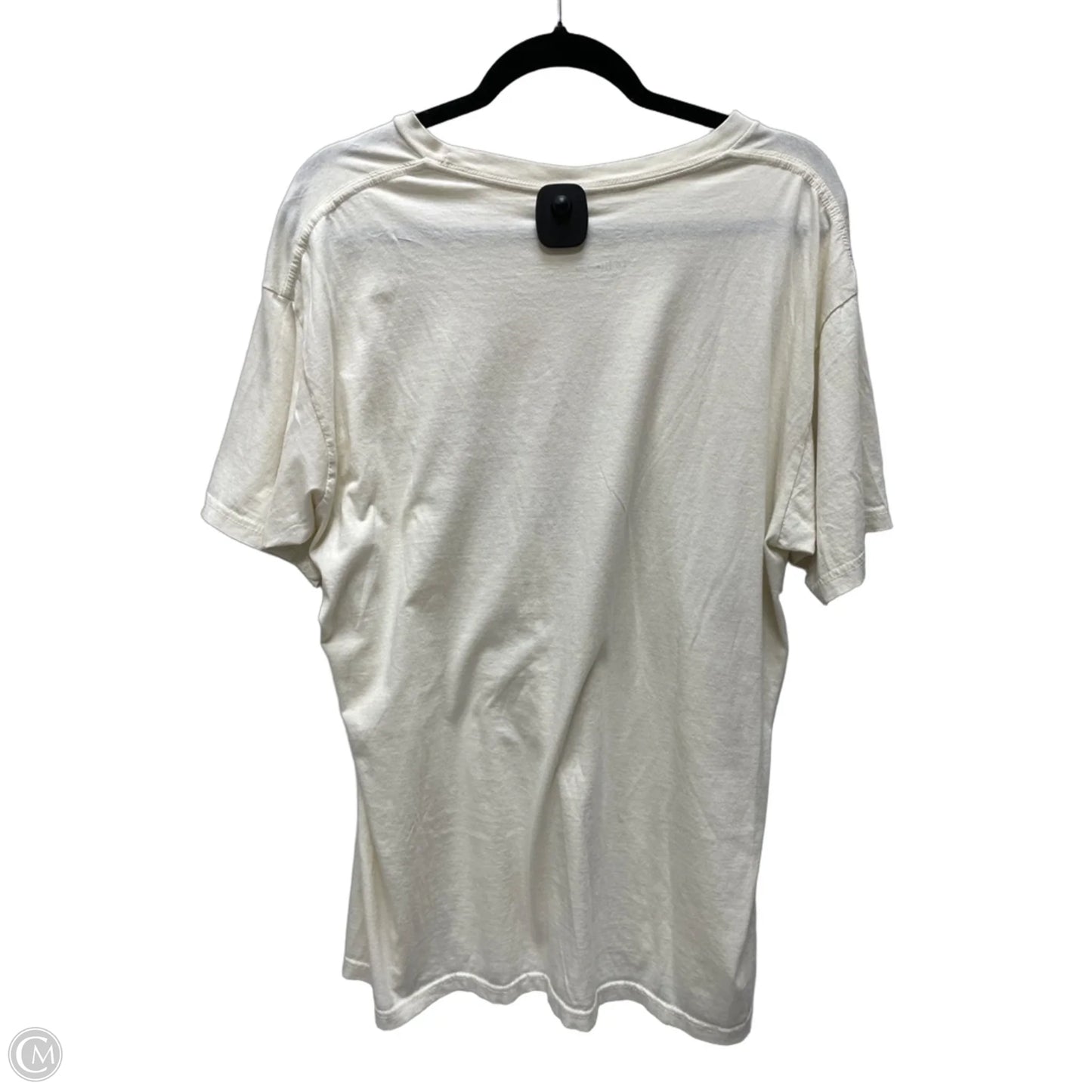 Top Short Sleeve Basic By Fifth Sun In Cream, Size: Xl