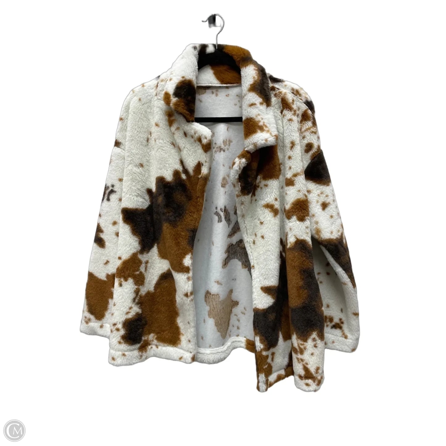 Coat Faux Fur & Sherpa By Shein In Animal Print, Size: S