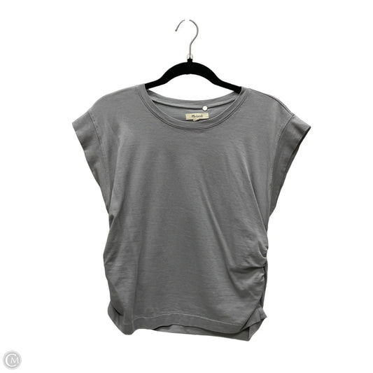 Top Short Sleeve By Madewell In Grey, Size: M