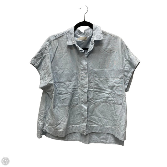Top Short Sleeve By Everlane In Blue, Size: M