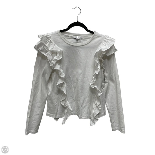 Top Long Sleeve By English Factory In White, Size: L