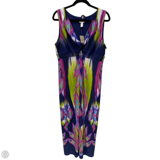 Dress Casual Maxi By Chicos In Multi-colored, Size: L