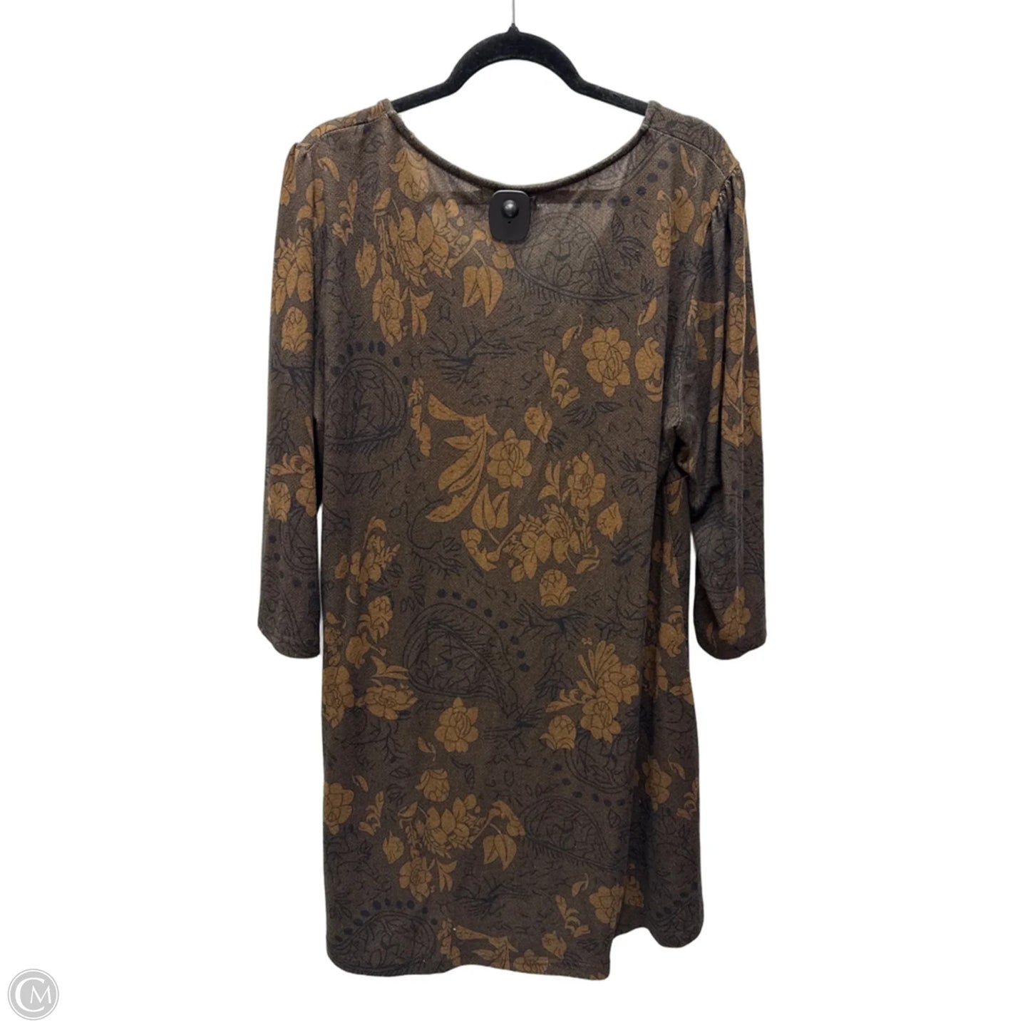 Dress Casual Short By Cme In Black & Brown, Size: 3x